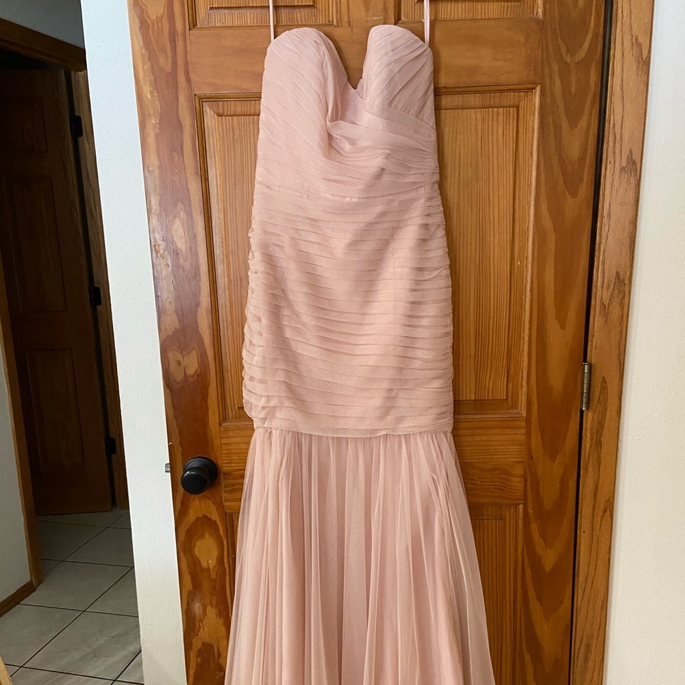 Blush pink amsale wedding dress! Never worn!!